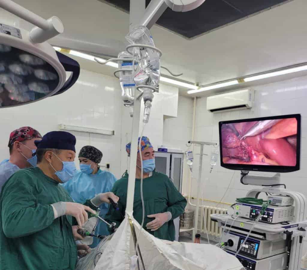Алматының жетекші хирургтері жылауық қуысын асқазанмен біріктіре отырып, ұйқы бездің үлкен жалған жылауығы және қабынған шемені бар ер адамға анатомиялық және физиологиялық функционалдық тәсілмен шебер операция жасады