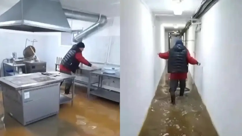 Көкшетауда мектептің жертөлесін су басып қалды