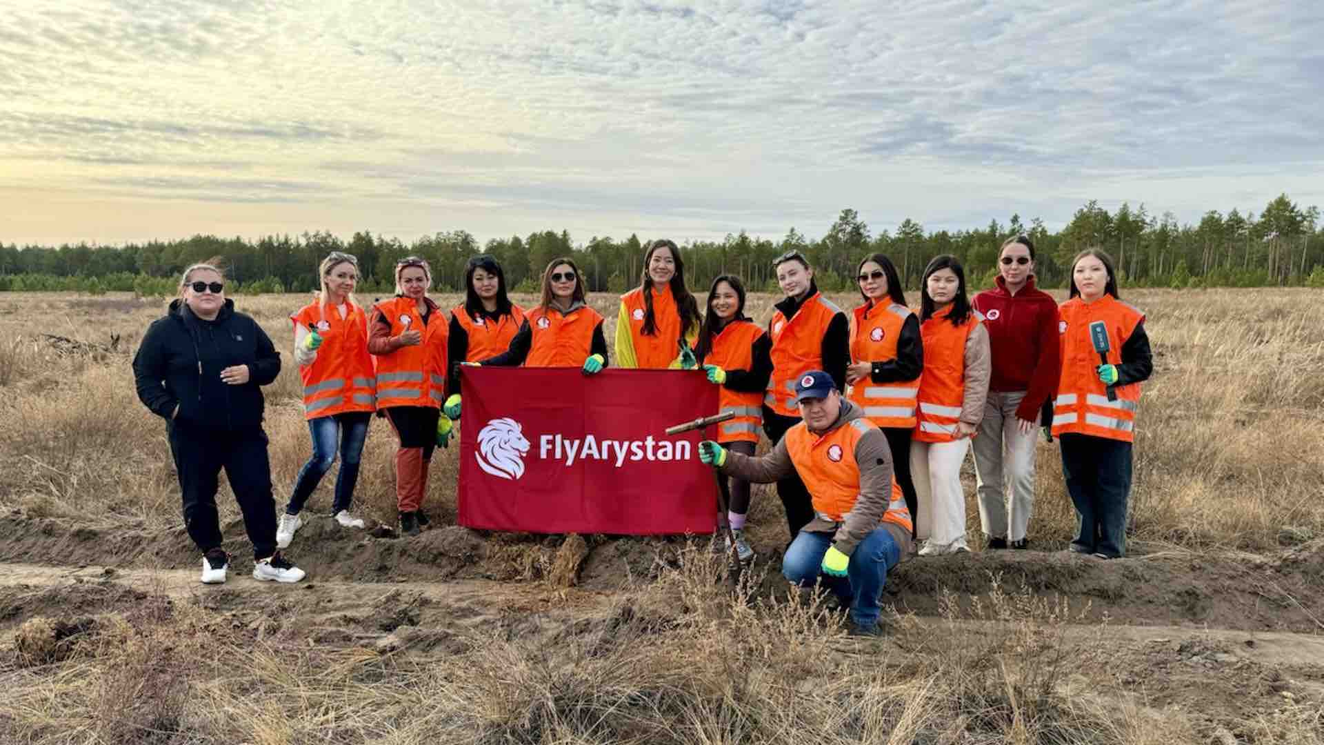 FlyArystan Абай облысының экожүйесін қалпына келтіру бағдарламасын жүзеге асырды