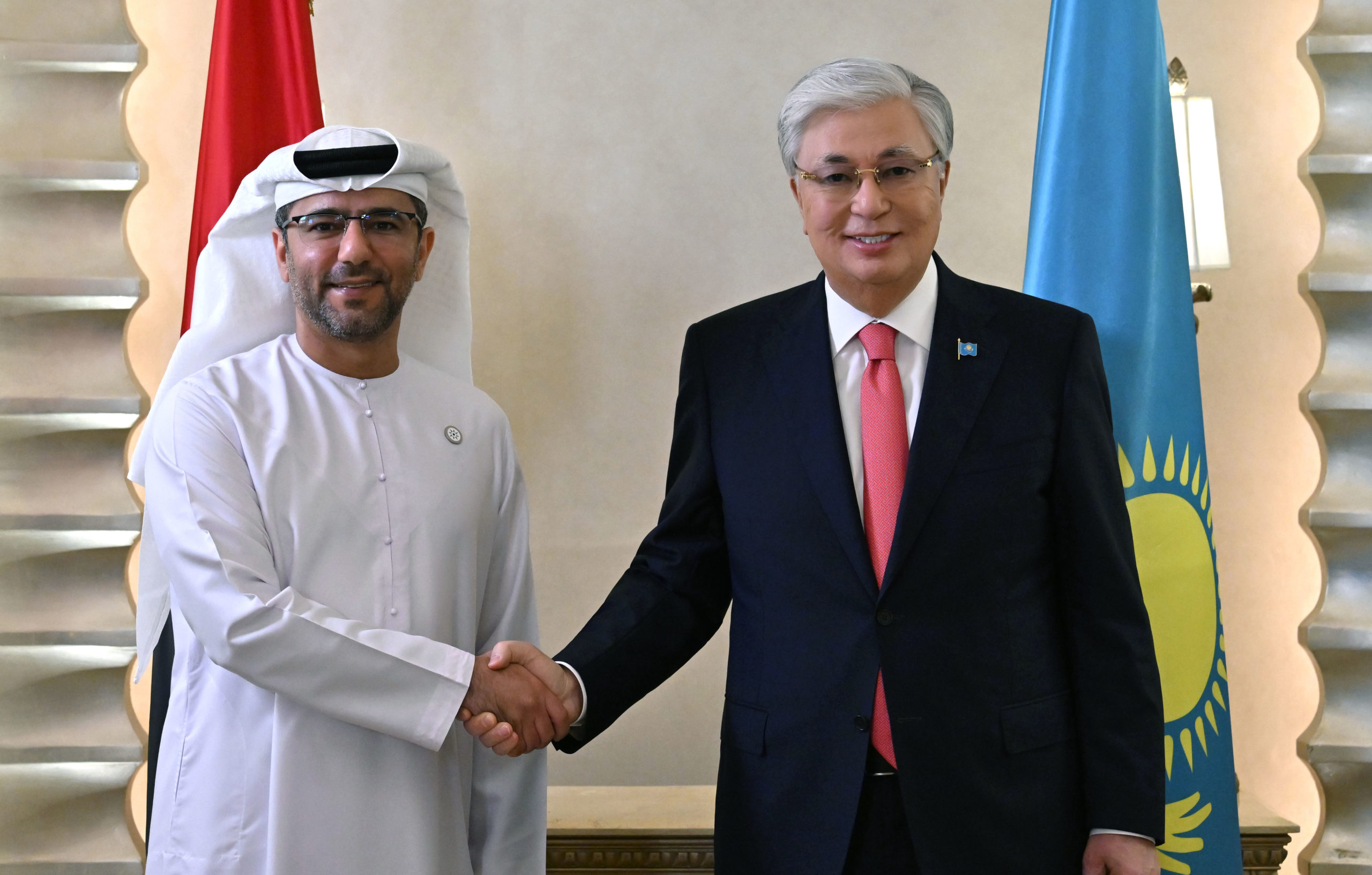 Тоқаев Abu Dhabi Ports Group бас директоры Мұхаммед Әл-Шамисимен кездесті
