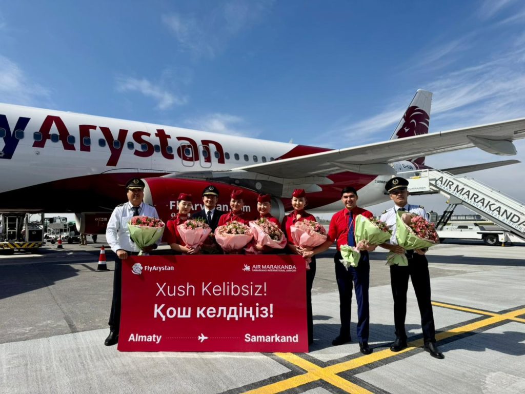 FlyArystan Алматы – Самарқан бағыты бойынша алғашқы рейсті орындады